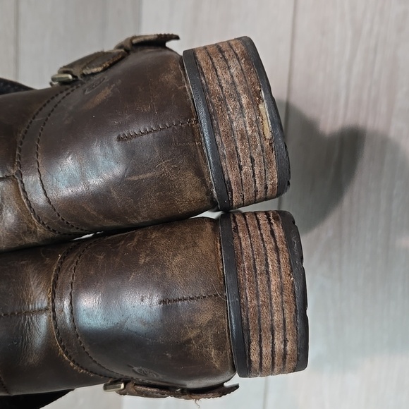Born Women Pirlo Ankle Distressed Leather Boots shoes sz 7M - Picture 7 of 13